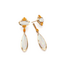 HERITAGE FIRE OPAL LONG DROP EARRINGS
