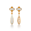 HERITAGE FIRE OPAL LONG DROP EARRINGS