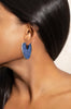 TRANSCEND Diamond and Blue Sapphire Titanium Earrings