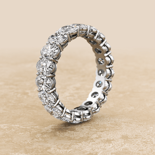 Oval Diamond Eternity Band