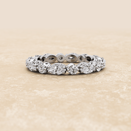 Mixed Cut Diamond Eternity Band